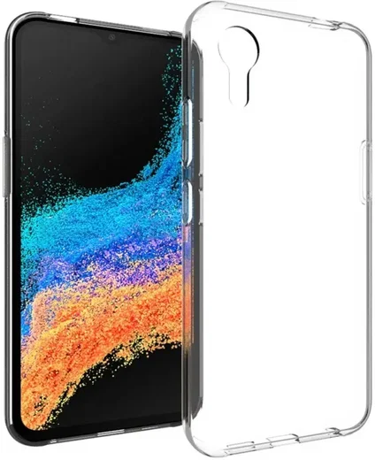 Samsung Galaxy Xcover 7 Hoesje Dun TPU Back Cover Transparant afbeelding 1