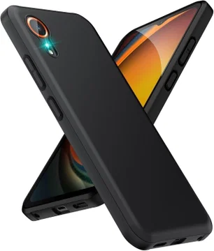 Samsung Galaxy Xcover 7 Hoesje Matte Back Cover Dun TPU Zwart