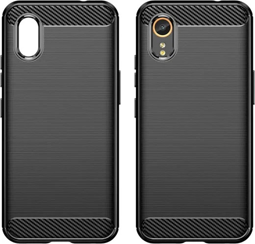 Samsung Galaxy Xcover 7 Hoesje Geborsteld TPU Back Cover Zwart afbeelding 9