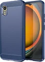 Samsung Galaxy Xcover 7 Hoesje Geborsteld TPU Back Cover Blauw