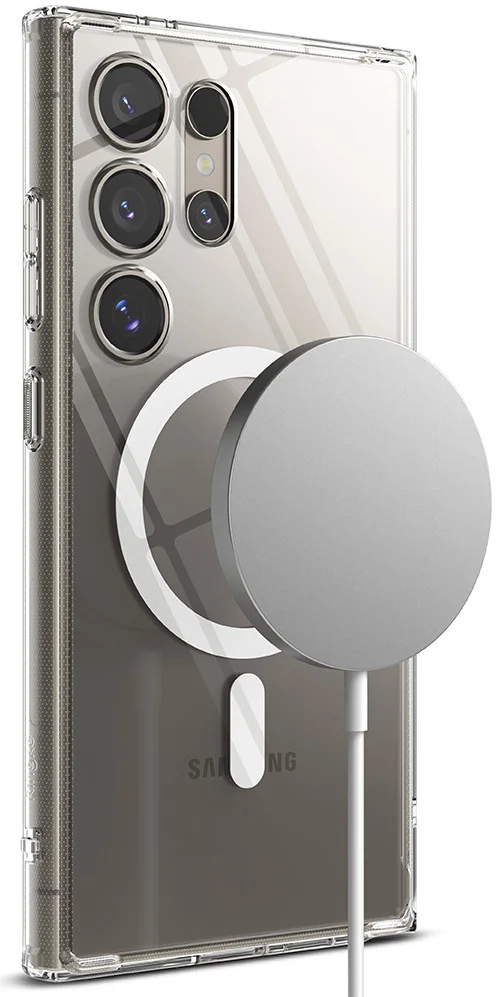 Ringke Fusion Samsung Galaxy S24 Ultra Hoesje MagSafe Transparant afbeelding 16