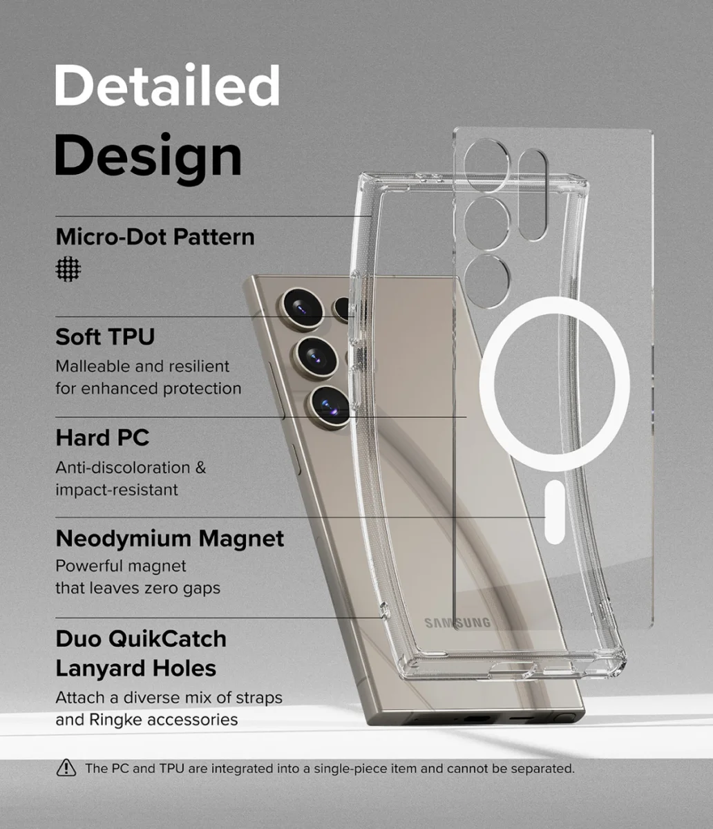 Ringke Fusion Samsung Galaxy S24 Ultra Hoesje MagSafe Transparant afbeelding 6