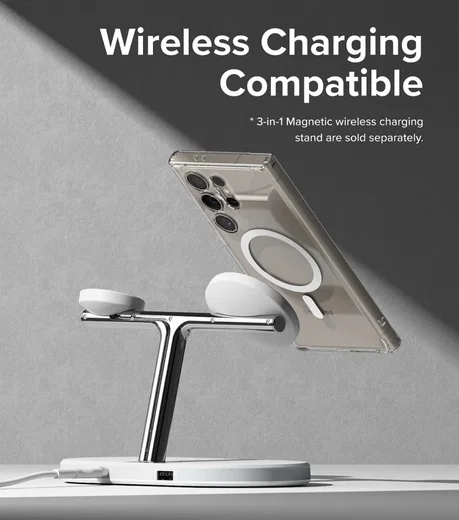 Ringke Fusion Samsung Galaxy S24 Ultra Hoesje MagSafe Transparant afbeelding 9