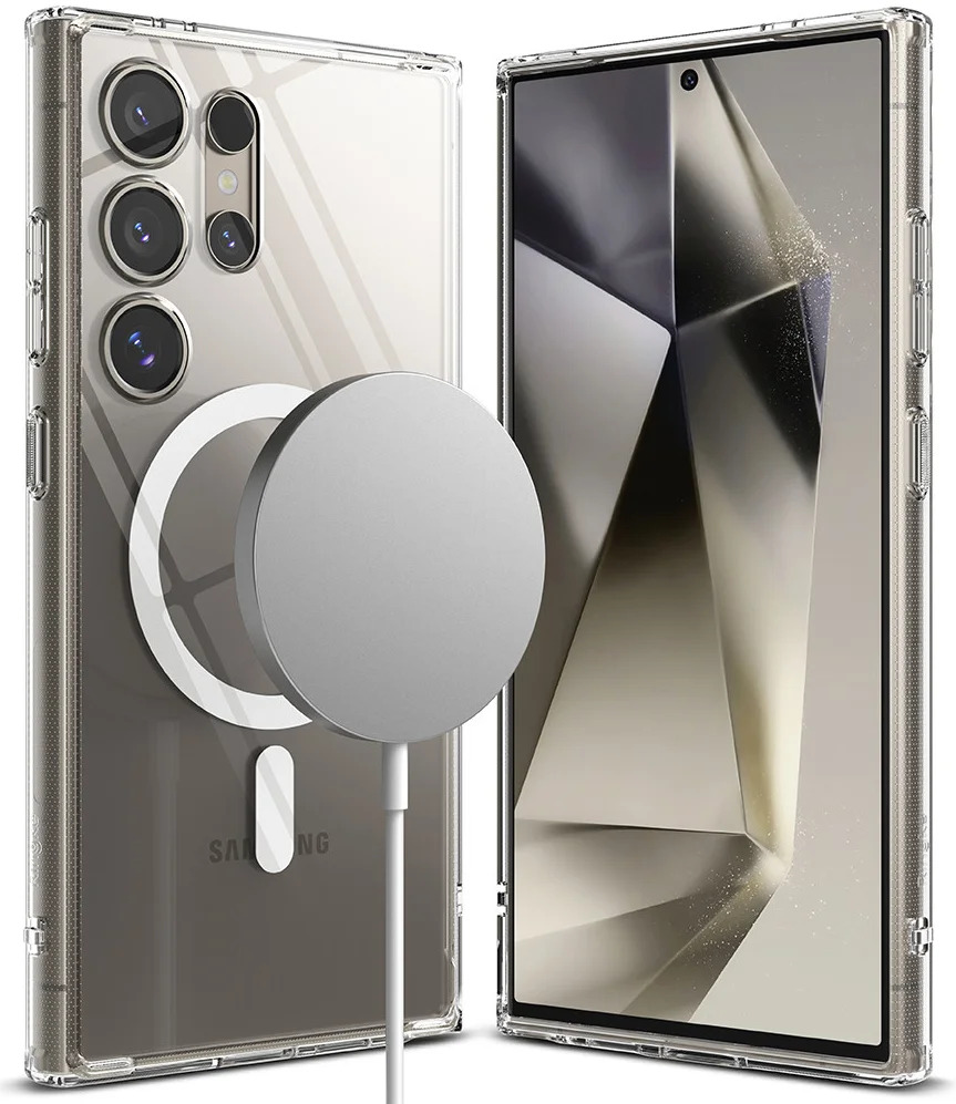 Ringke Fusion Samsung Galaxy S24 Ultra Hoesje MagSafe Transparant afbeelding 2