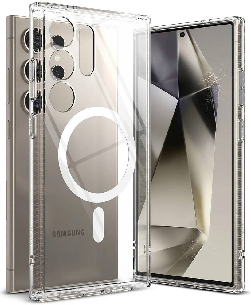 Ringke Fusion Samsung Galaxy S24 Ultra Hoesje MagSafe Transparant afbeelding 1