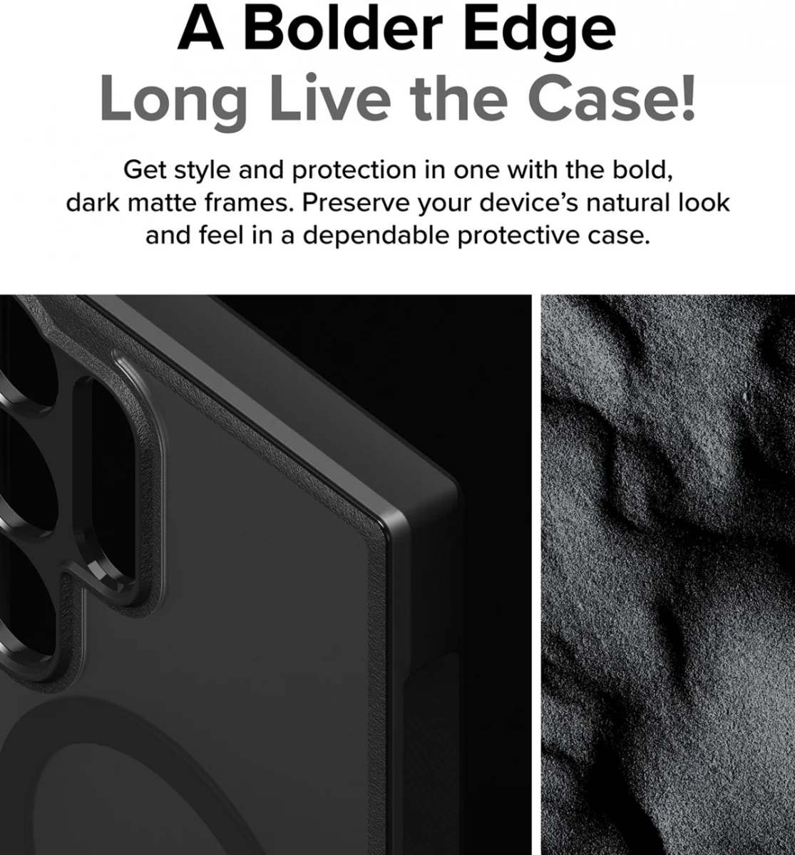 Ringke Fusion Bold Samsung Galaxy S24 Ultra Hoesje MagSafe Matte Zwart afbeelding 8