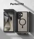 Ringke Fusion Bold Samsung Galaxy S24 Ultra Hoesje MagSafe Matte Zwart afbeelding 11
