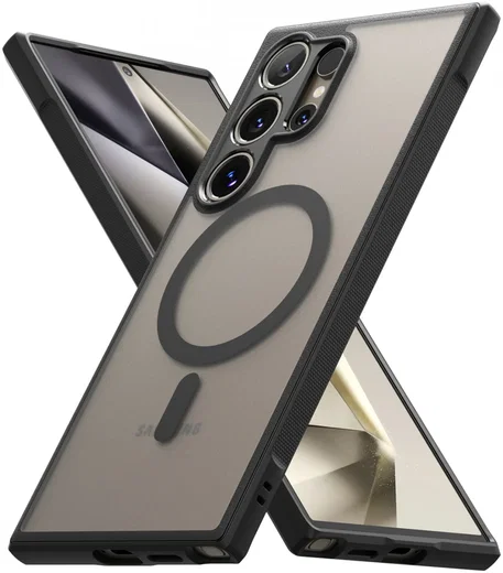 Ringke Fusion Bold Samsung Galaxy S24 Ultra Hoesje MagSafe Matte Zwart afbeelding 17