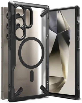Ringke Fusion X Magnetic Samsung Galaxy S24 Ultra Hoesje MagSafe Zwart
