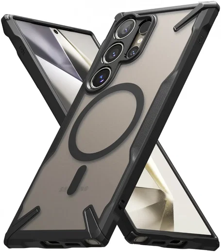 Ringke Fusion X Magnetic Samsung Galaxy S24 Ultra Hoesje MagSafe Zwart afbeelding 2