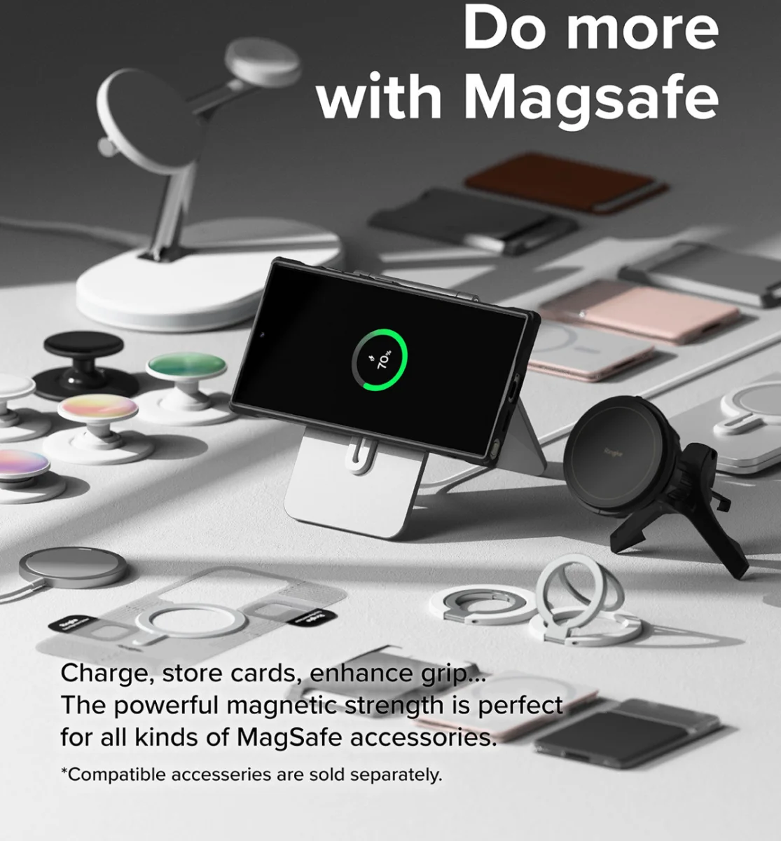 Ringke Fusion X Magnetic Samsung Galaxy S24 Ultra Hoesje MagSafe Zwart afbeelding 3