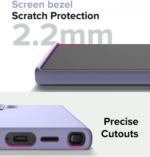 Ringke Silicone Samsung Galaxy S24 Ultra Hoesje MagSafe Paars afbeelding 12