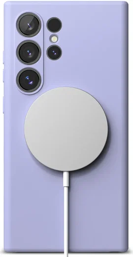 Ringke Silicone Samsung Galaxy S24 Ultra Hoesje MagSafe Paars afbeelding 16