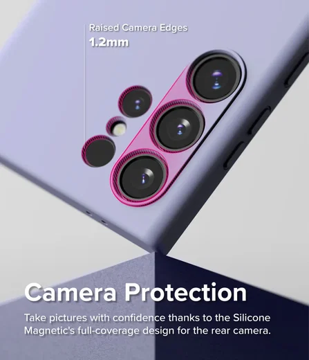 Ringke Silicone Samsung Galaxy S24 Ultra Hoesje MagSafe Paars afbeelding 6