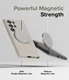 Ringke Silicone Samsung Galaxy S24 Ultra Hoesje MagSafe Beige afbeelding 5