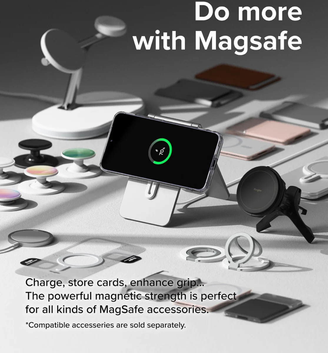 Ringke Fusion Samsung Galaxy S24 Plus Hoesje MagSafe Transparant afbeelding 3