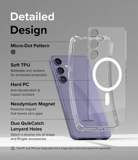 Ringke Fusion Samsung Galaxy S24 Plus Hoesje MagSafe Transparant afbeelding 9