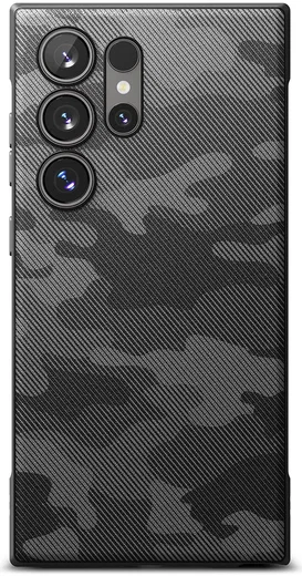 Ringke Onyx Samsung Galaxy S24 Ultra Hoesje TPU Back Cover Camo Zwart afbeelding 15