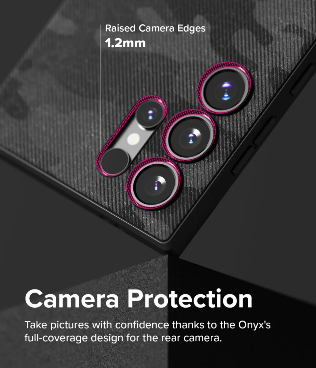 Ringke Onyx Samsung Galaxy S24 Ultra Hoesje TPU Back Cover Camo Zwart afbeelding 8