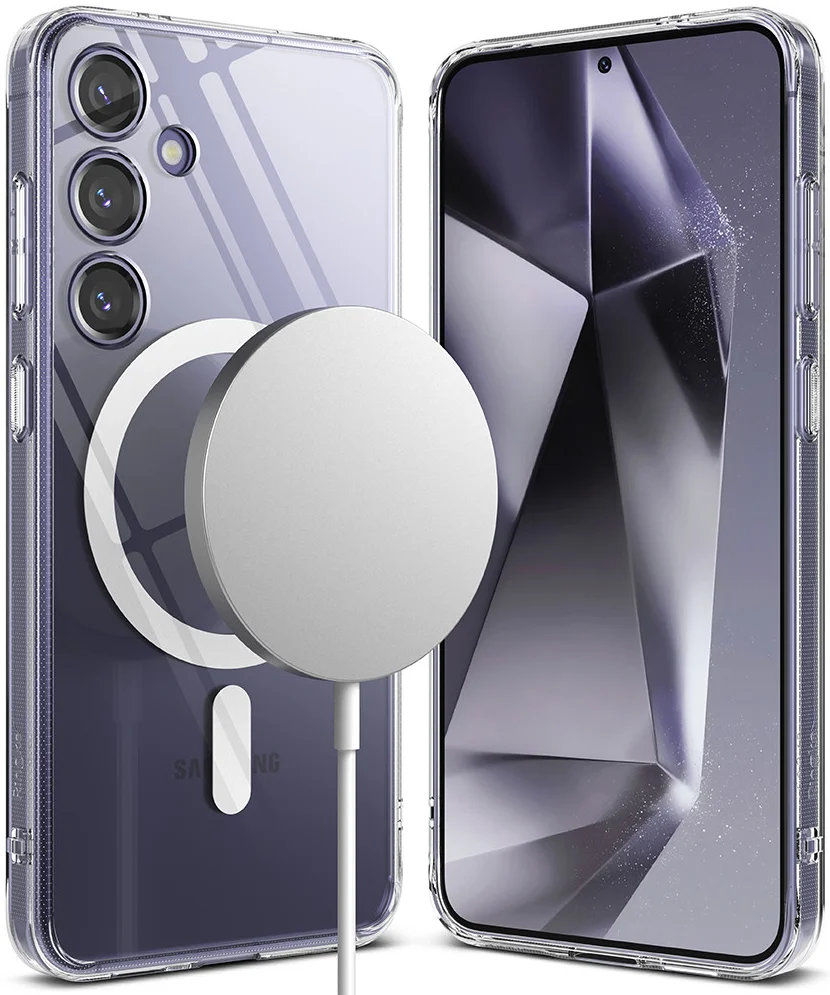 Ringke Fusion Samsung Galaxy S24 Hoesje MagSafe Transparant afbeelding 2