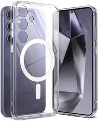 Ringke Fusion Samsung Galaxy S24 Hoesje MagSafe Transparant afbeelding