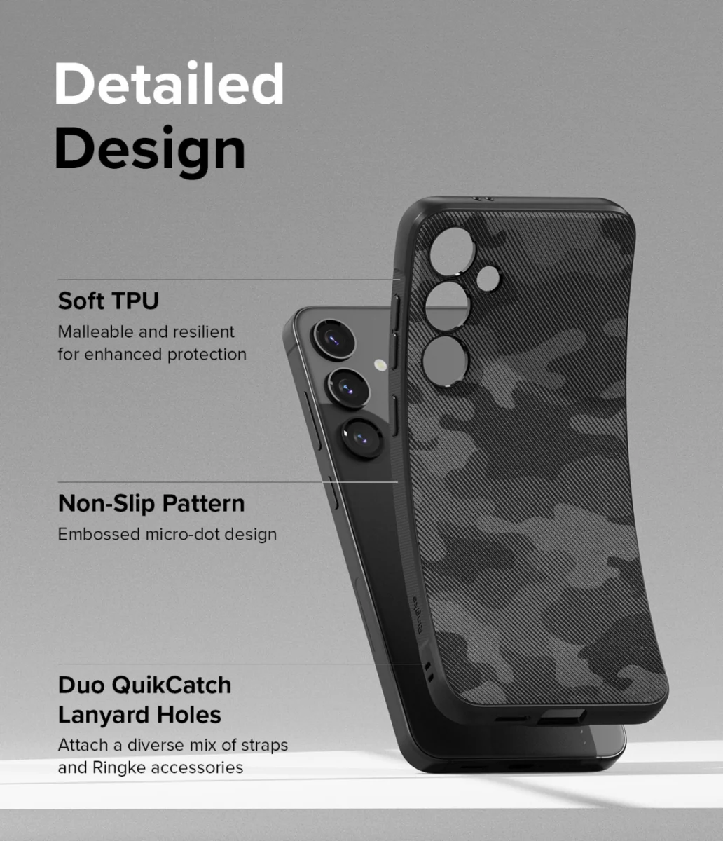 Ringke Onyx Samsung Galaxy S24 Hoesje Flexibel TPU Back Cover Camo afbeelding 10