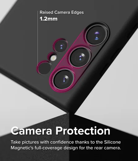 Ringke Silicone Samsung Galaxy S24 Hoesje MagSafe Back Cover Zwart afbeelding 6