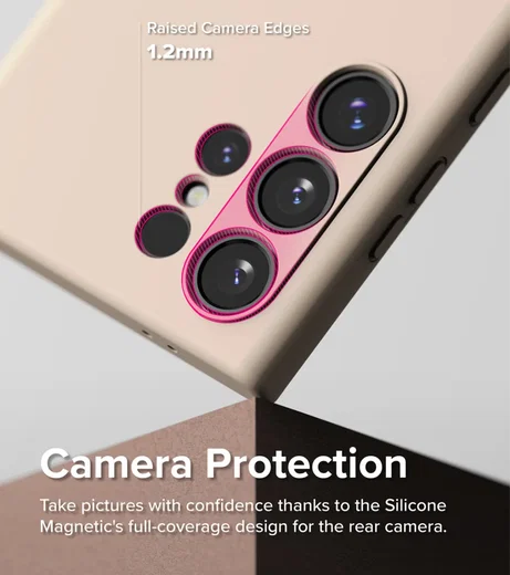 Ringke Silicone Samsung Galaxy S24 Hoesje MagSafe Back Cover Roze afbeelding 6