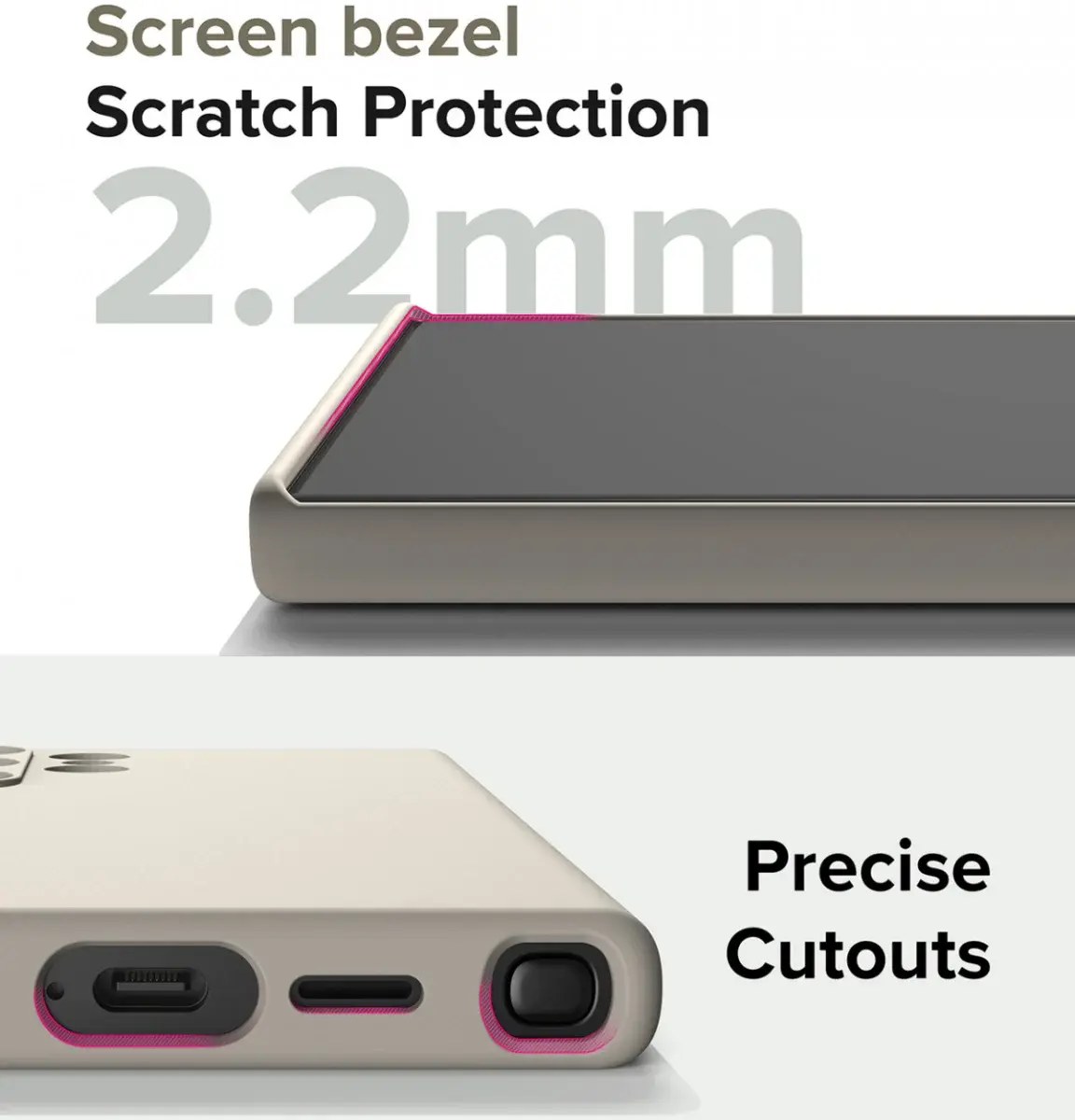 Ringke Silicone Samsung Galaxy S24 Hoesje MagSafe Back Cover Beige afbeelding 12