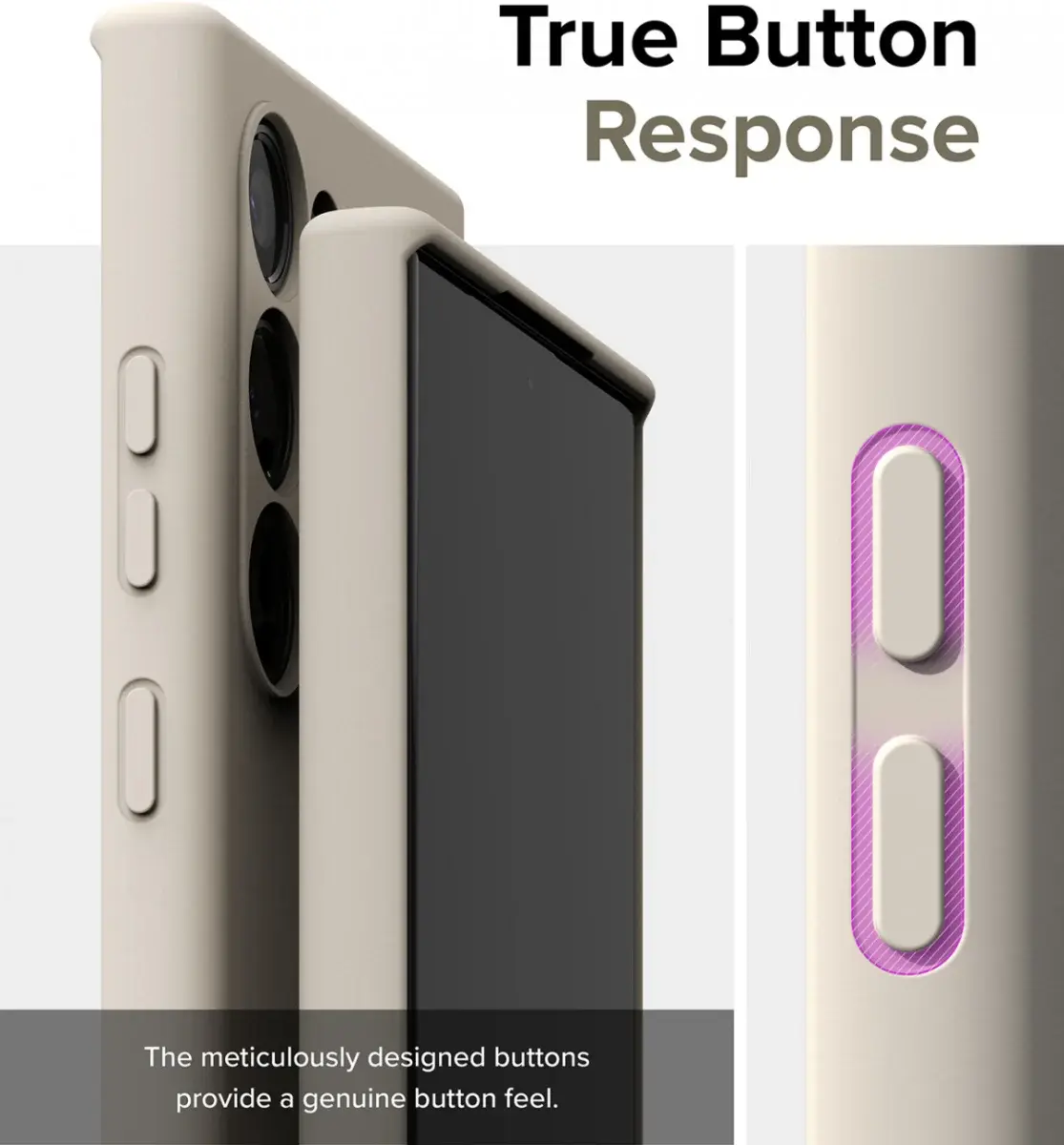Ringke Silicone Samsung Galaxy S24 Hoesje MagSafe Back Cover Beige afbeelding 13