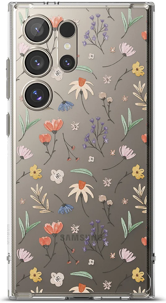 Ringke Fusion Samsung Galaxy S24 Ultra Hoesje Back Cover Dry Flowers afbeelding 15