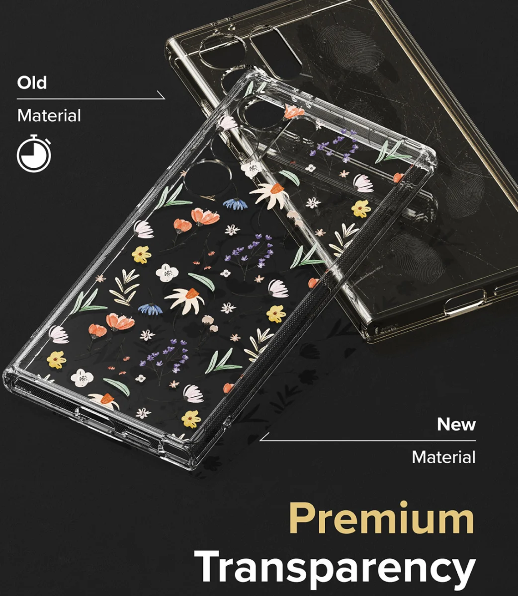 Ringke Fusion Samsung Galaxy S24 Ultra Hoesje Back Cover Dry Flowers afbeelding 5