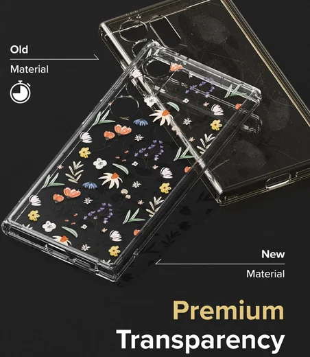 Ringke Fusion Samsung Galaxy S24 Ultra Hoesje Back Cover Dry Flowers afbeelding 5