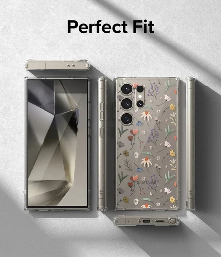 Ringke Fusion Samsung Galaxy S24 Ultra Hoesje Back Cover Dry Flowers afbeelding 10