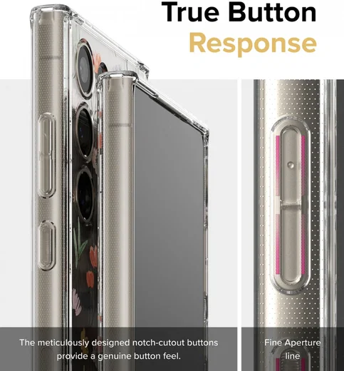 Ringke Fusion Samsung Galaxy S24 Ultra Hoesje Back Cover Dry Flowers afbeelding 12
