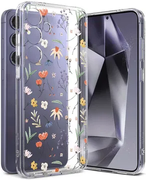 Ringke Fusion Design Samsung Galaxy S24 Hoesje Back Cover Dry Flowers