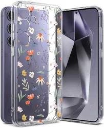 Ringke Fusion Design Samsung Galaxy S24 Hoesje Back Cover Dry Flowers afbeelding