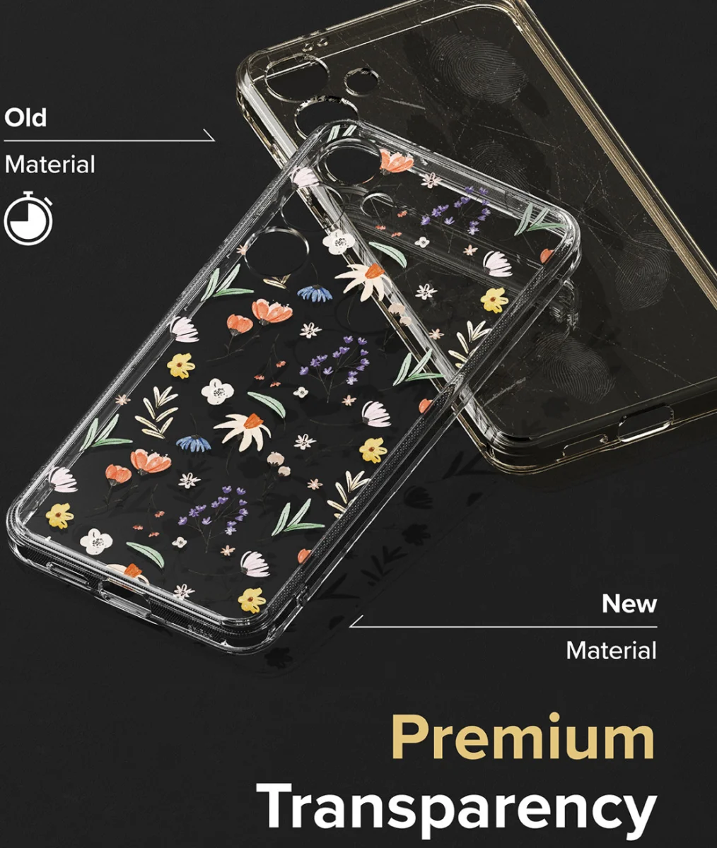 Ringke Fusion Design Samsung Galaxy S24 Hoesje Back Cover Dry Flowers afbeelding 6