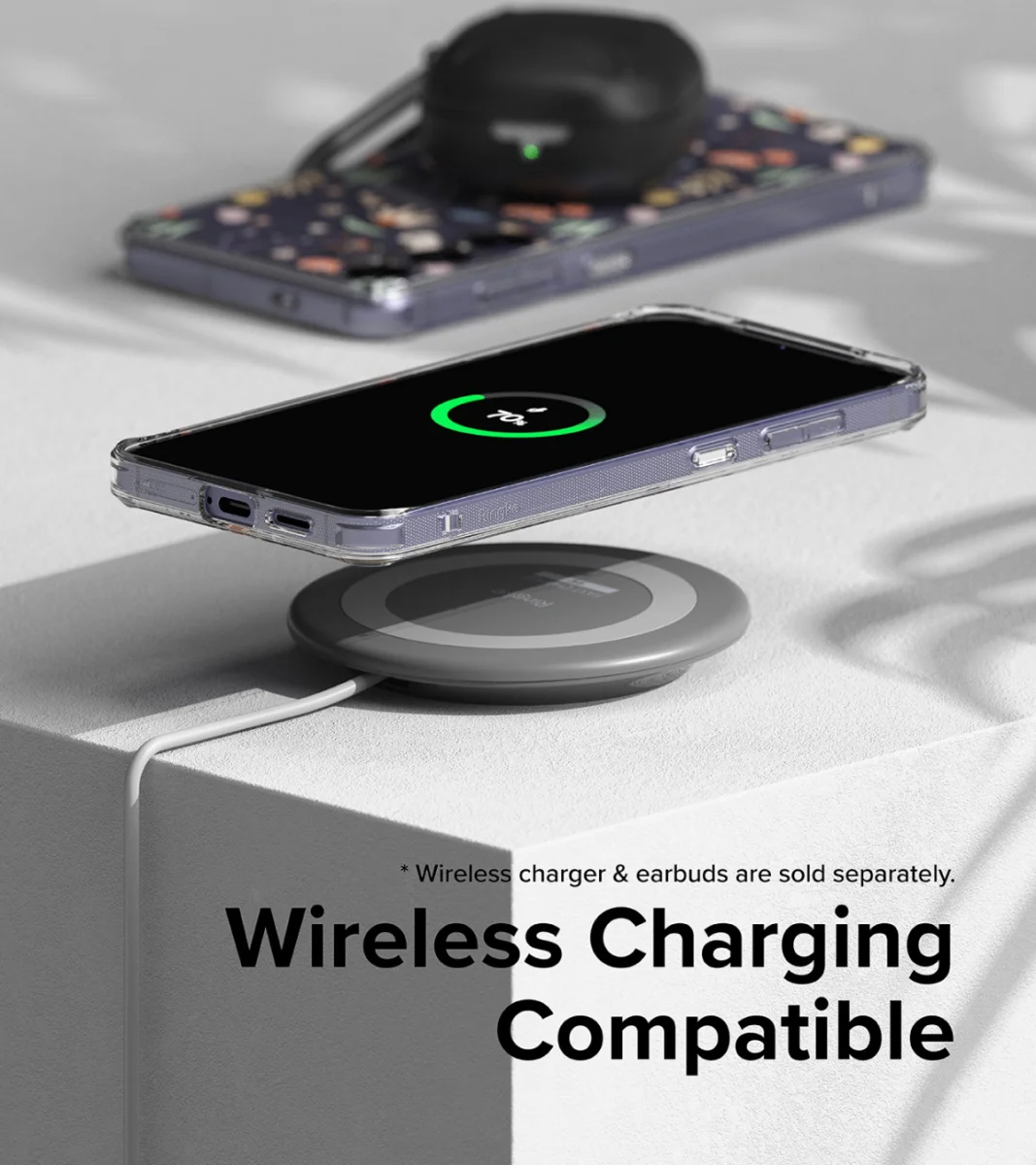 Ringke Fusion Design Samsung Galaxy S24 Hoesje Back Cover Dry Flowers afbeelding 7