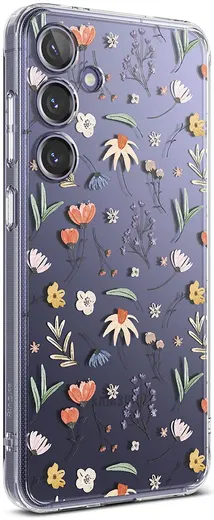 Ringke Fusion Design Samsung Galaxy S24 Hoesje Back Cover Dry Flowers afbeelding 15