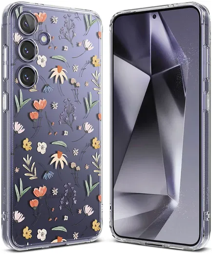 Ringke Fusion Design Samsung Galaxy S24 Hoesje Back Cover Dry Flowers afbeelding 13