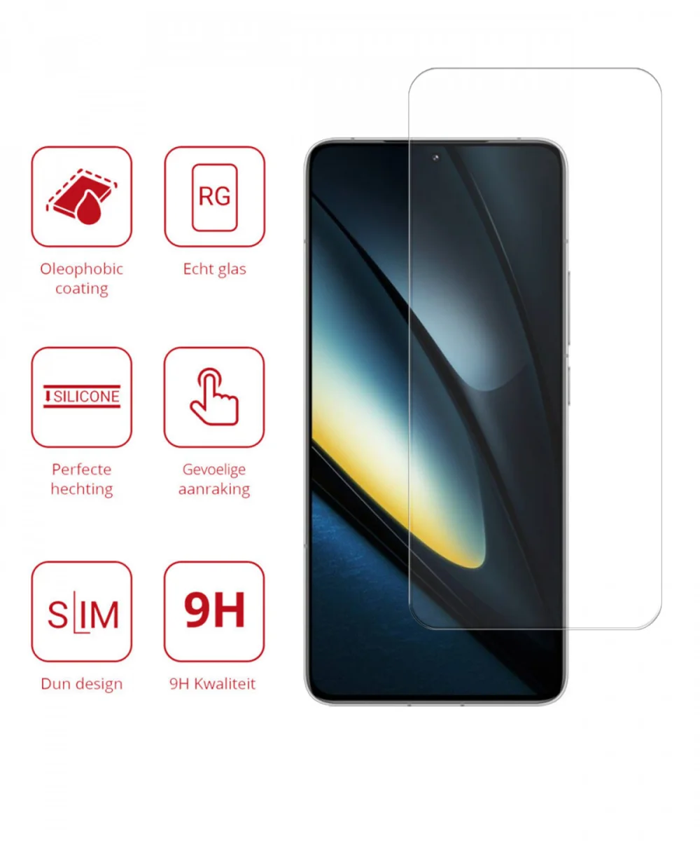 Rosso Xiaomi Poco F6 Pro 9H Tempered Glass Screen Protector afbeelding 2