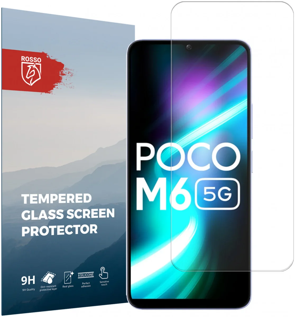 Rosso Xiaomi Redmi 13 4G / Poco M6 9H Tempered Glass Screen Protector afbeelding 1
