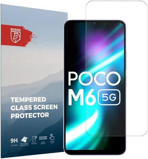 Rosso Xiaomi Redmi 13 4G / Poco M6 9H Tempered Glass Screen Protector afbeelding 1