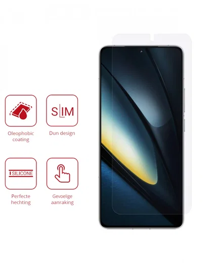 Rosso Xiaomi Poco F6 Pro Screen Protector Ultra Clear Duo Pack afbeelding 2