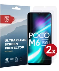Rosso Xiaomi Redmi 13 4G / Poco M6 Screen Protector Ultra Clear Duo Pack afbeelding