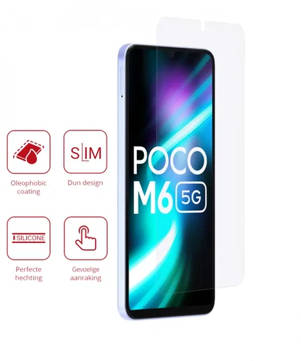 Rosso Xiaomi Redmi 13 4G / Poco M6 Screen Protector Ultra Clear Duo Pack afbeelding 2