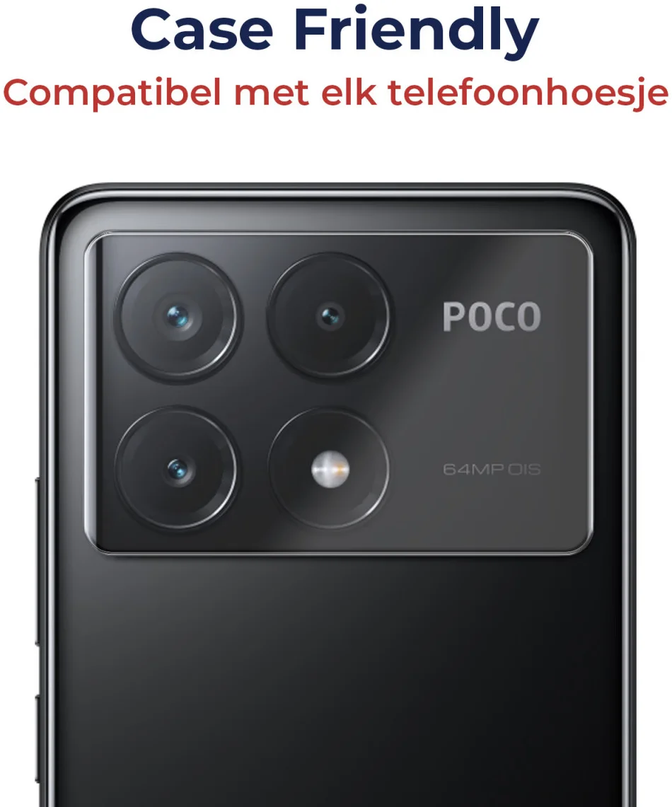 Rosso Xiaomi Poco X6 Pro Camera Lens Protector Transparant afbeelding 2