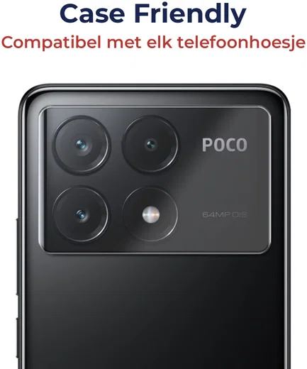 Rosso Xiaomi Poco X6 Pro Camera Lens Protector Transparant afbeelding 2