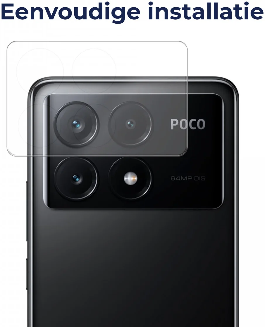 Rosso Xiaomi Poco X6 Pro Camera Lens Protector Transparant afbeelding 5